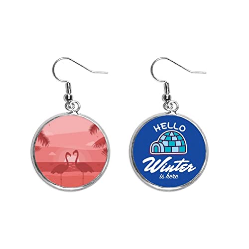 Pendientes de flamenco rojo atardecer el regalo de joyería ideal