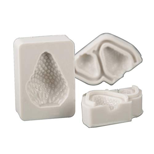 Juego de 3 moldes de silicona para fondant, chocolate, caramelos, pasteles, arcilla, fresas y frutas