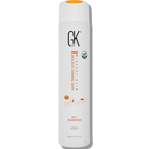 GK HAIR pH+ Pre-Treatment Clarifying Shampoo For Preps Hair Deep Cleansing Removes Impurities -With Aloe Vera Vitamins & Natural Oils All Hair Types Men and Women (Ph Shampoo 10.1 Fl Oz)