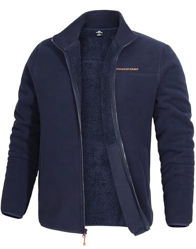 Veste chaude homme pour l'hiver doublée en Sherpa douce contre le vent