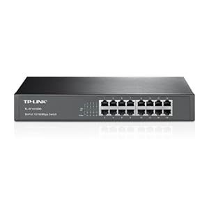 TP-Link TL-SF1016DS netwerkschakelaar 16-port 10/100Mbps Switch,13-inch