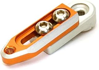 Integy RC Model C27143ORANGE Alloy Machined Adjustable Length Servo Horn 23T for KO & JR Servo (r=20-27mm)