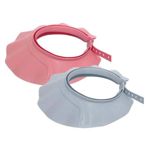 Visera de baño para niños | Dos piezas impermeable suave y cómodo dispositivo de protección, gorro de lavado de pelo - para adultos al bañarse y nadar, así como para baño lavabo para cara, ojos y pelo