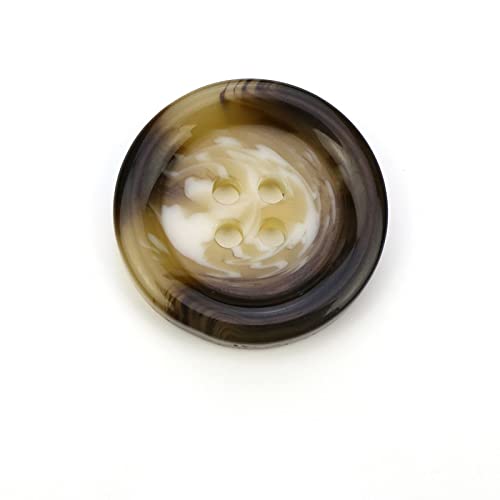 10 PCS 4 Holes Round Resin Buttons Flatback Sewing Buttons for Clothing Arts Crafts DIY Decorations Sewing Accessories — image 1