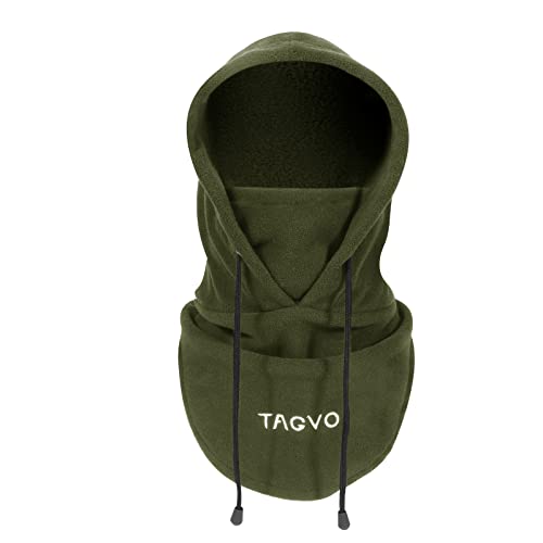 TAGVO Winter Thermal Fleece Sturmhauben, weiche und warme verstellbare Kapuze Hut Skifahren Gesichtshaube Halswärmer Wärmer,zum Laufen Skifahren Radfahren Motorräder...