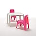 BICA Ensemble de chaises et Table pour Enfants, polypropylène, Rose