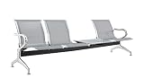 FBasic Banc 4 places en acier 240 x 71 x 78 H argenté pour salle d'attente | disponible à ...