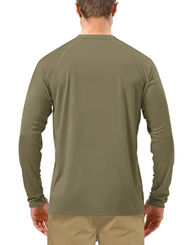 Image of Roadbox Mens UPF 50+ UV Sun Protection Shirts Outdoor Long Sleeve SPF Rash Guard for Fishing Hiking Swimming Running