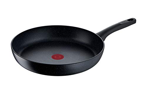 Tefal Sartén Black Stone G2810802 de 32 cm, antiadherente, indicador de calentamiento de la sartén Thermo-Signal