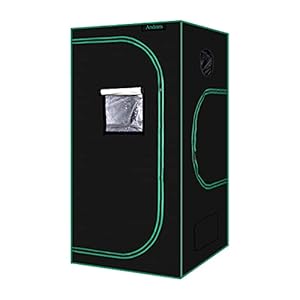 ANDRAM Grow Tent, 3’x3’ 600D Mylar Reflective Grow Tents for Hydroponics Indoor Growing, Grow Tent Reflective Garden…