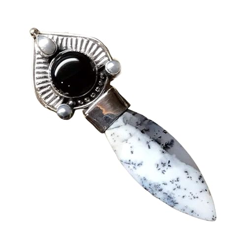 Natural Russian Dentritic Agate, Black...