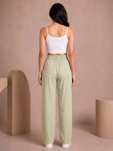 Image of Womens NS Lycra Korean High Waist Straight Pants