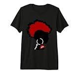 DST Divine Afro Frohawk Diva Tattoo 1913 Delta Earring Premium Tri-Blend T-Shirt