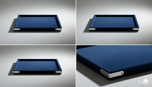 Image of Premium Nevi blue Velvet Jewellery Display & Beading Tray | 12 x 9 Inch Organizer Tray for Necklaces, Bracelets, Cosmetics & Craft Storage | Soft Velvet Finish, Durable & (Pack of 1) Nevi blue