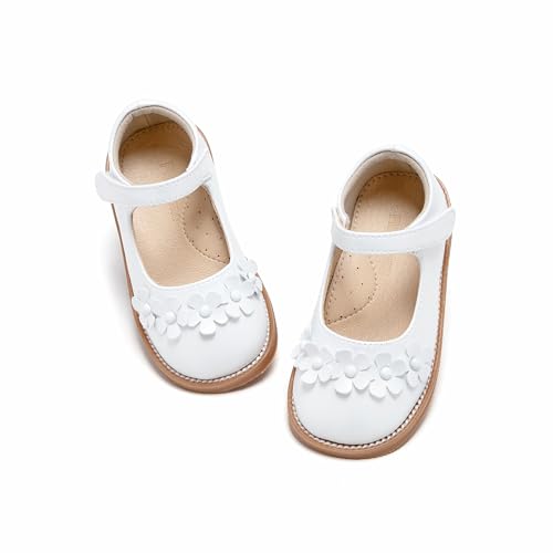 Image of Flaryzone Toddler Little Girl Mary Jane School Uniform Oxfords Flat Dress Shoes
