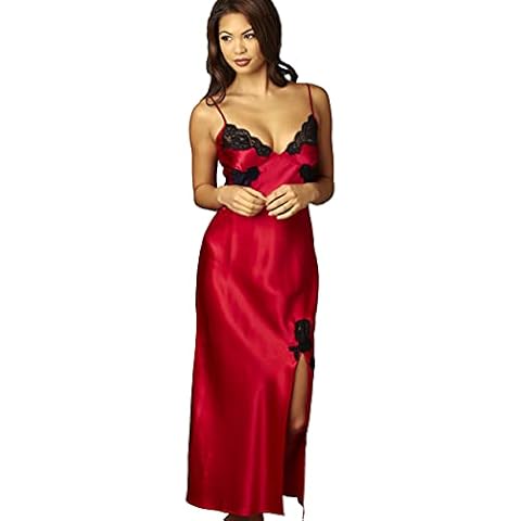 Julianna Rae Women's Le Tresor 100% Silk Gown, Scarlet, XL Cover