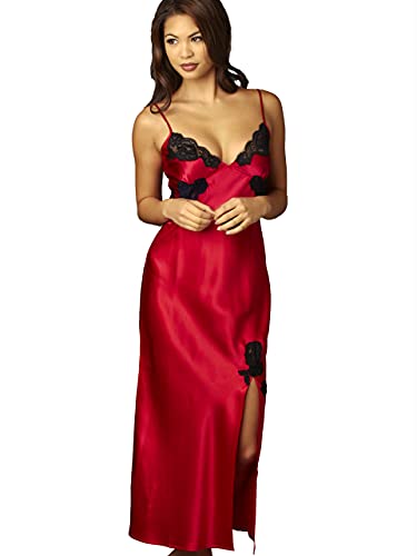 Julianna Rae Women's Le Tresor 100% Silk Gown, Scarlet, S #TOP9