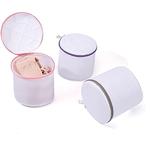 CHAOFANXI 3 Pack Mesh Laundry Bags, Washing Machine Wash Bags, Reusable and Durable Mesh Wash Bags for Bra, Underwear, Socks, Baby Clothes for Travel Laundry Storage Cover