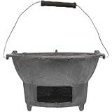 Garneck Robuster Gusseisen Holzkohlegrill für Outdoor Camping und Picknick Vielseitiger und Stabiler Grillofen als Zubehör zum Grillen und Heizen Beim Angeln Zufällige Zufällige Farbe