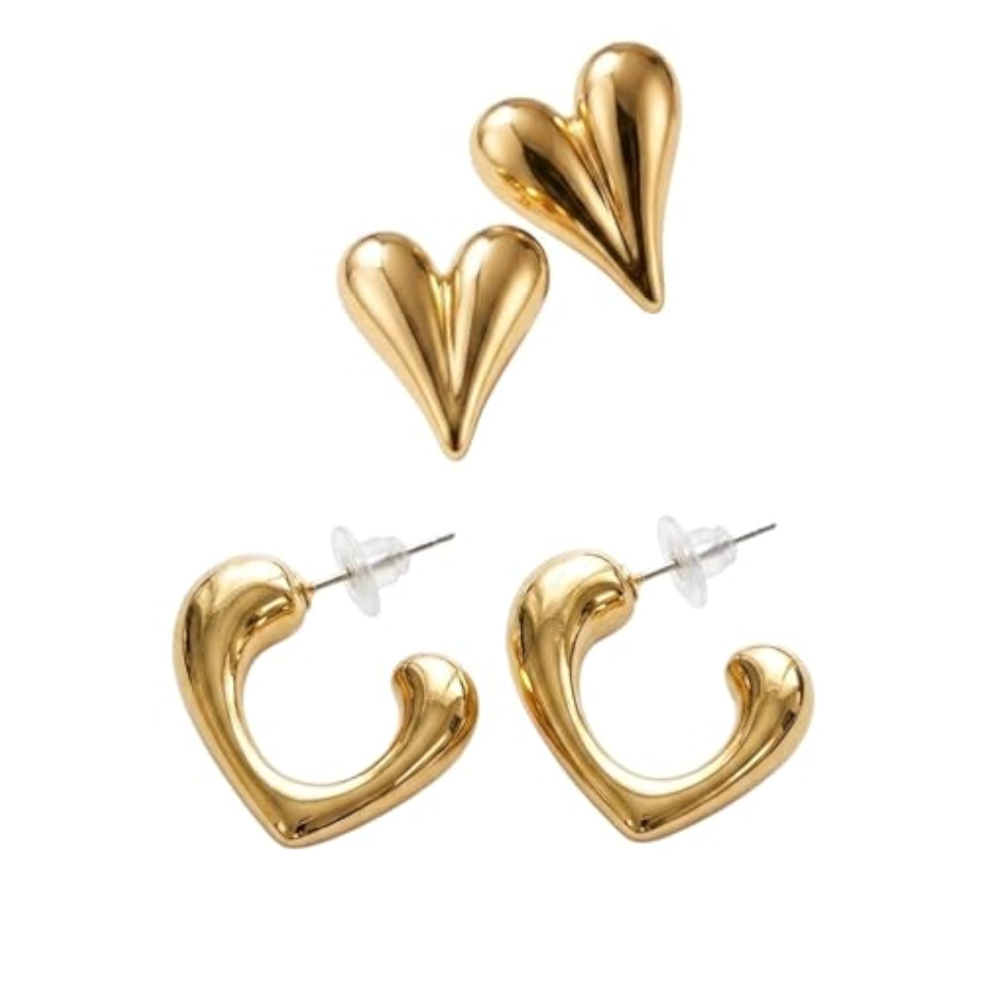 Women's Fancy Korean Stud Earring Combo, Everyday Wear