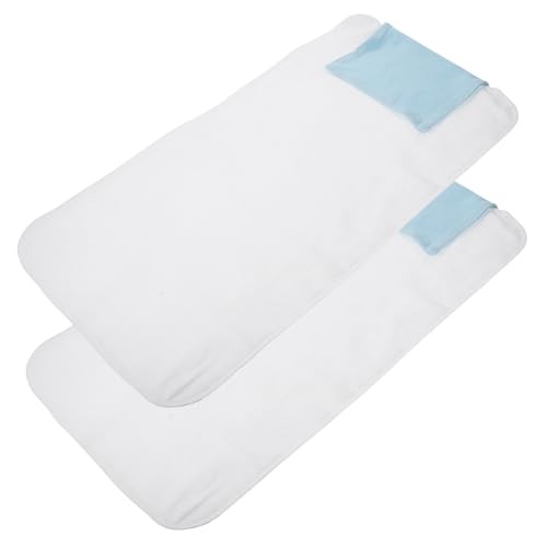 BESPORTBLE Sweat Absorbent Towels for Adults Gauze Mat Backing Cool Towel Flounce Design Elderly Back Towel Pads