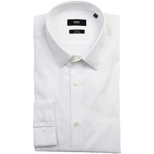 Preisvergleich Produktbild BOSS Herren Hemd Isko Weiß 44