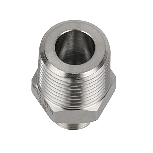 Image of Metalwork Stainless Steel 304 Reducing Pipe Fitting, Reducer Hex Nipple, 1 inch NPT Male x 3 /4 inch NPT Male, 1 Pc