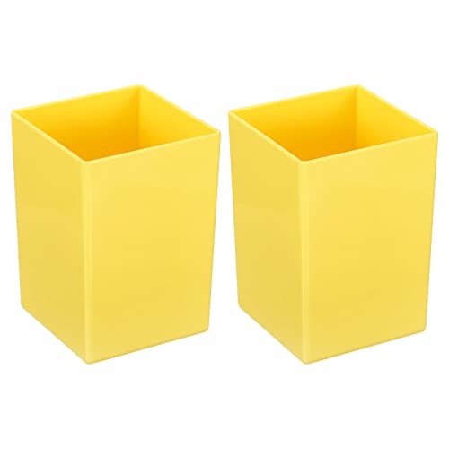 Rangement pinceau maquillage PATIKIL jaune pour organiser la coiffeuse de chambre