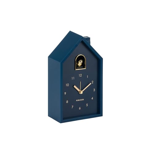 Karlsson Wall Clock Modern Cuckoo 'ORO' - BLUE (KA6077DB)