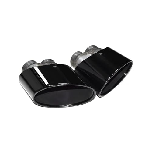 に適合する S3 S4 S5 S6 RS3 RS4 RS5 RS6 RS7用 排気改造アップグレードテールパイプ ステンレススチールマフラーテールパイプ 車用マフラーカッター(ブラック)