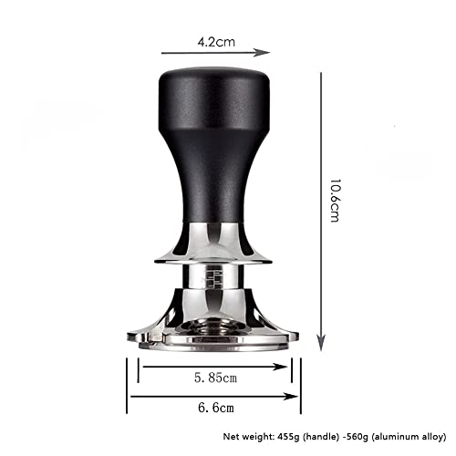 JYJZHX KFJDQDL Martillo de Polvo de Tamper de café de Acero Inoxidable de 51 mm presionado con desviación Anti presión… - Imagen 3
