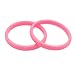 P-JSEA 2pcs 10mm Acrylic Candy Color Bracelets Bangle Set Red Blue White Pink Bracelet