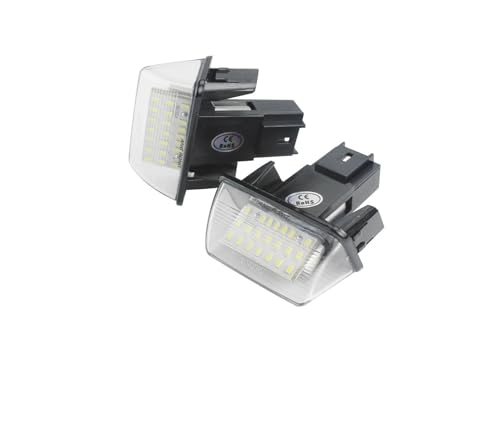 Luces de matrícula LED Canbus compatibles con Peugeot 206 207 307 308 406 407