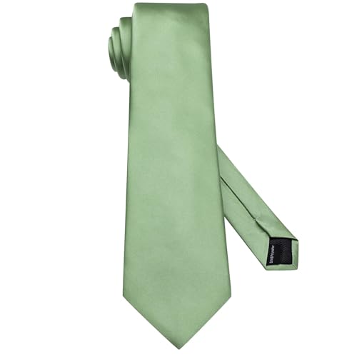 Image of Hi-Tie 5Pcs Mens Solid Color Silk Tie Satin Pretied Bowtie Lapel Pin for Men Handkerchief Cufflink Wedding Gift Box