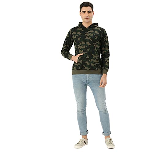 Image of Veirdo Men's Fleece Hooded Sweatshirt (Camouflage, XX-Large)