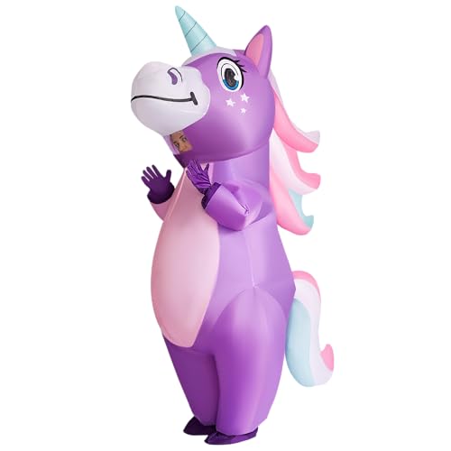 Spooktacular Creations Halloween Inflatable Costume, Full Body Unicorn Blow...