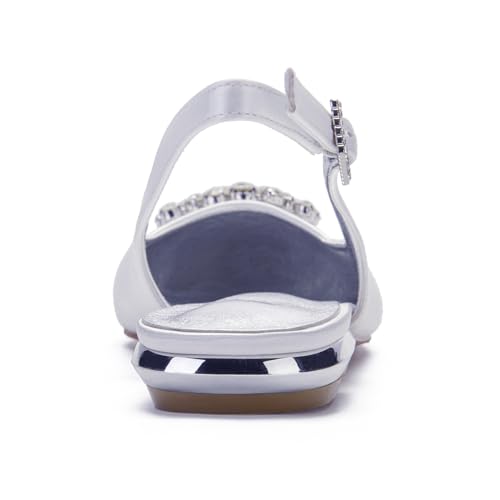 Comfortable Wedding Flats for Women Slingback Evening Pumps Shoes4