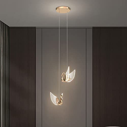 Lustre LED Gold en Métal et Acrylique Design Chic pour Salon Chic
