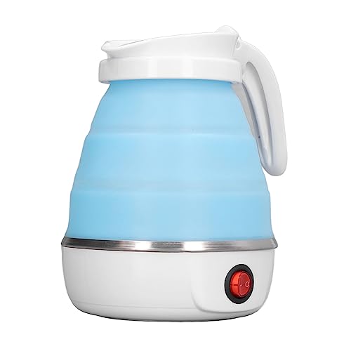 Tetera eléctrica plegable de viaje de silicona y acero inoxidable 0.6L miniatura 5