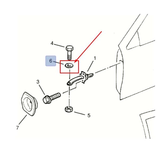 INLY 4 Tlg Buchse Halteband Türbremsenstütze Türfangband kompatibel mit Corsa Omega Tigra Vectra Calibra Senator Nova 160587 90462823