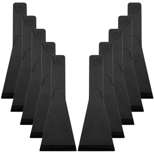 Chstarina 10 Pièces Spatule en Nylon Antiadhésive - Raclette Résistant à la Chaleur pour Fromage, Cuisine, Pâtisserie et Poêle à Frire
