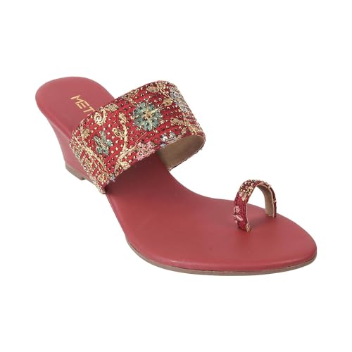 Image of Metro Women Ethnicwear Wedge Heel Sandal
