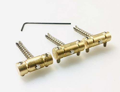 Brass Saddles Replacement for Vintage Tele Telecaster Bridge Set of 3