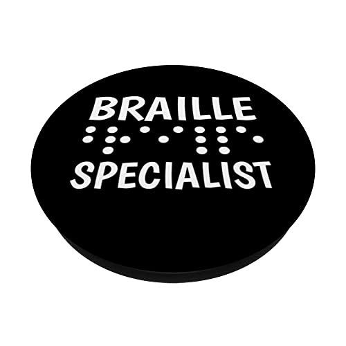 Braille Specialist PopSockets Swappable PopGrip, Black - Image 2