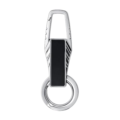 Image of Storite Premium Metal Carabiner Keychain - Heavy Duty Clip Hook Key Holder with Key Ring for Car, Bike & House Keys, Belt Loop Organizer for Men & Women