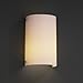 Justice Design FSN-5542W-MROR-MBLK ADA Finials Cylinder, Glass Options: MROR: Mercury Glass, Choose Finish: Matte Black Finish, Choose Lamping Option: Standard Lamping