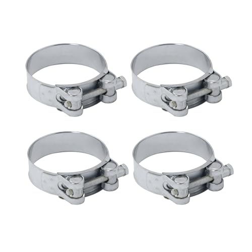DOJA Industrial | Abrazadera de Gran Presion | 104-112mm Ø | PACK 4 | Abrazaderas de Presion para Tubos | Abrazaderas Manguera | Acero Cincado | Abrazadera para Tubo Flexible | Bridas Metalicas