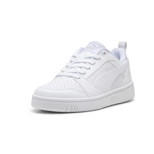 PUMA Kids Boys Rebound V6 Lo Lace Up Sneakers Shoes Casual - White - Size 5 M2