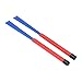 Retractable Drum Brush, Drum Brushes 2 Pcs Replacement with Rubber Handle for Percussion Instruments (Blue)