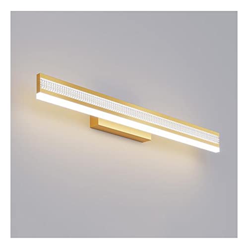 Lampe de miroir de bain LED or pour coiffeuse et salle de bain chic